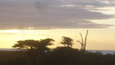 coucher de soleil à l'île Dumet